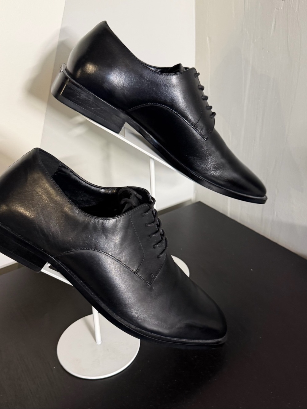 Aldo “DEDOVO” Black Leather Derby Dress Shoes